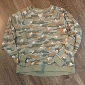 LUCKY BRAND- Camoflage Star Sweatshirt Size XL